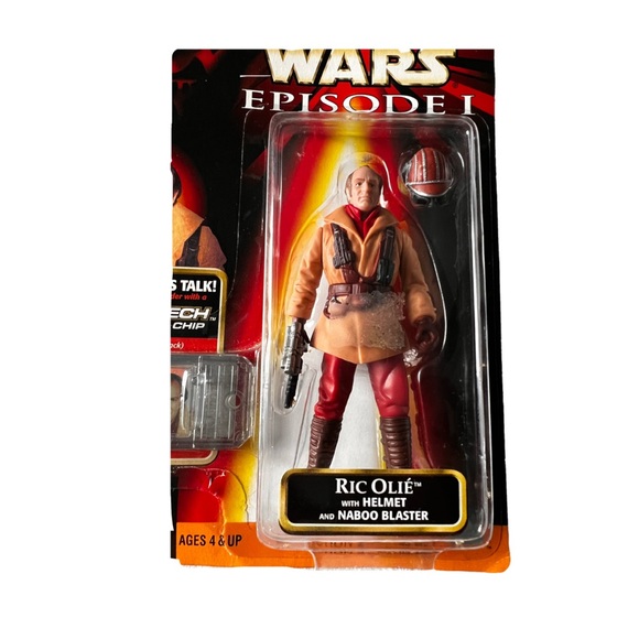 Star Wars, Ric Olie, Episode 1, CommTech Action Figure 1998 - Picture 3 of 5